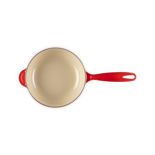 Le Creuset gietijzeren steelpan - Holly - kersenrood