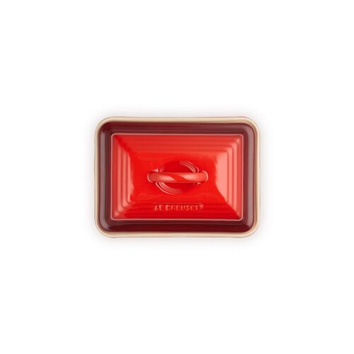 Le Creuset aardewerken botervloot - kersenrood