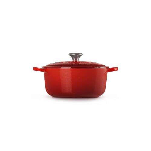 Le Creuset gietijzeren ronde braadpan 20 cm / 2.4 liter - kersenrood