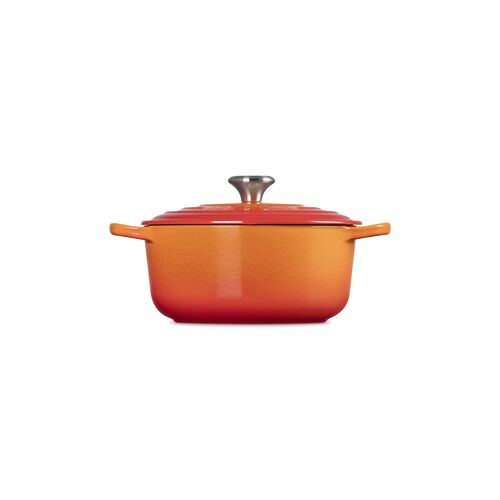 Le Creuset gietijzeren ronde braadpan 20 cm / 2.4 liter - oranjerood