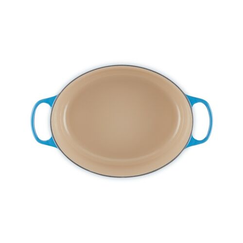 Le Creuset gietijzeren ovale braadpan 31 cm / 6.3 liter - azure