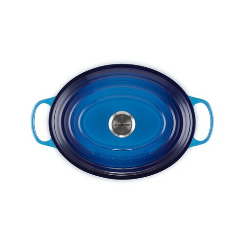 Le Creuset gietijzeren ovale braadpan 31 cm / 6.3 liter - azure