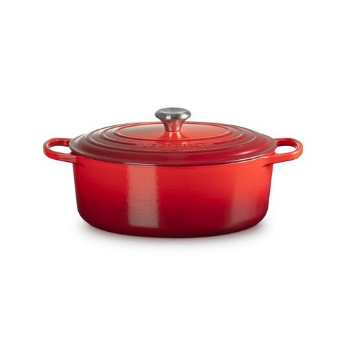 Le Creuset gietijzeren ovale braadpan 31 cm / 6.3 liter - kersenrood