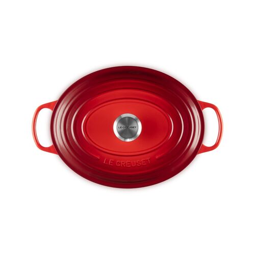 Le Creuset gietijzeren ovale braadpan 31 cm / 6.3 liter - kersenrood