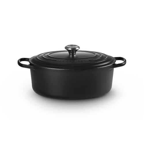 Le Creuset gietijzeren ovale braadpan 31 cm / 6.3 liter - mat zwart