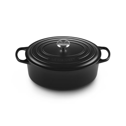 Le Creuset gietijzeren ovale braadpan 31 cm / 6.3 liter - mat zwart