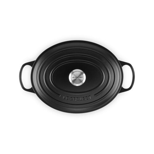 Le Creuset gietijzeren ovale braadpan 31 cm / 6.3 liter - mat zwart