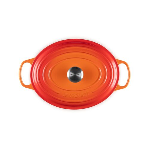 Le Creuset gietijzeren ovale braadpan 31 cm / 6.3 liter - oranjerood