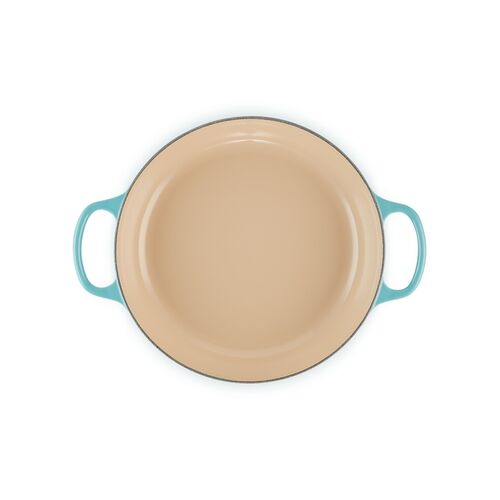 Le Creuset gietijzeren campagnard 30 cm / 3.5 liter - caribbean blue