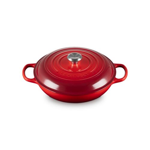 Le Creuset gietijzeren campagnard 30 cm / 3.5 liter - kersenrood
