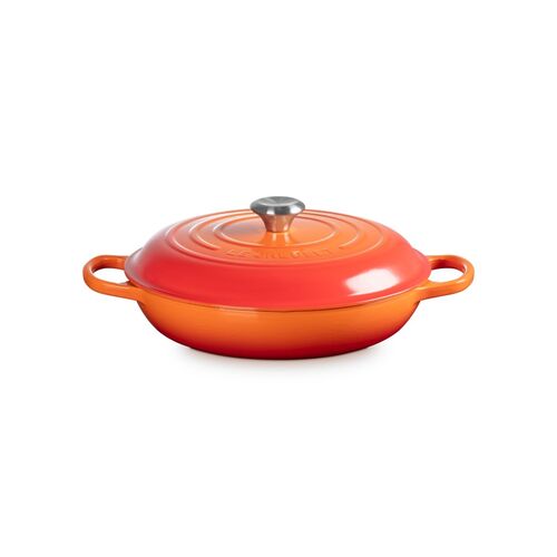 Le Creuset gietijzeren campagnard 30 cm / 3.5 liter - oranjerood