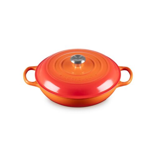 Le Creuset gietijzeren campagnard 30 cm / 3.5 liter - oranjerood