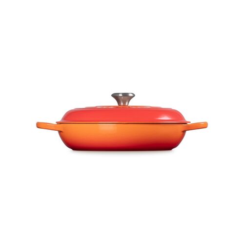 Le Creuset gietijzeren campagnard 30 cm / 3.5 liter - oranjerood