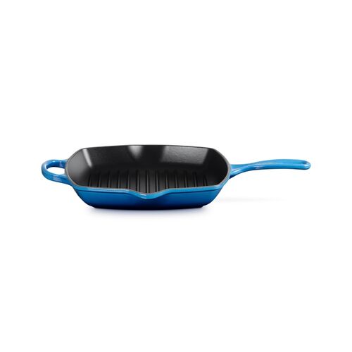Le Creuset vierkante gietijzeren Grillit® - 26 cm - azure