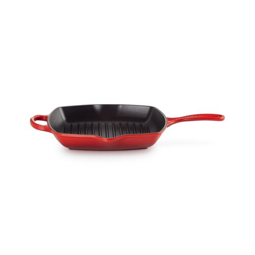 Le Creuset vierkante gietijzeren Grillit® - 26 cm - kersenrood