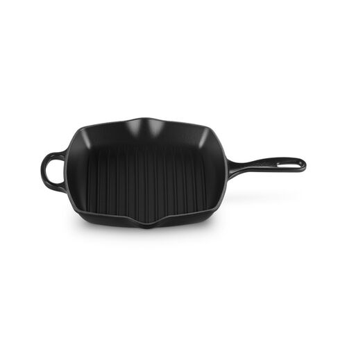 Le Creuset vierkante gietijzeren Grillit® - 26 cm - mat zwart