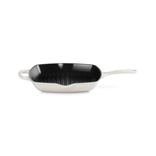 Le Creuset vierkante gietijzeren Grillit® - 26 cm - meringue
