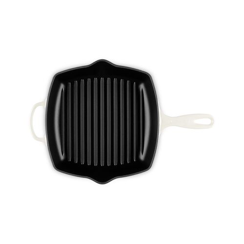 Le Creuset vierkante gietijzeren Grillit® - 26 cm - meringue