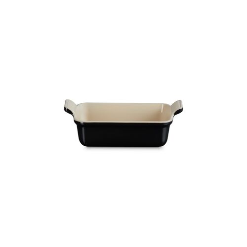 Le Creuset aardewerken rechthoekige ovenschaal - 19 cm / 1.1 liter - ebbenzwart
