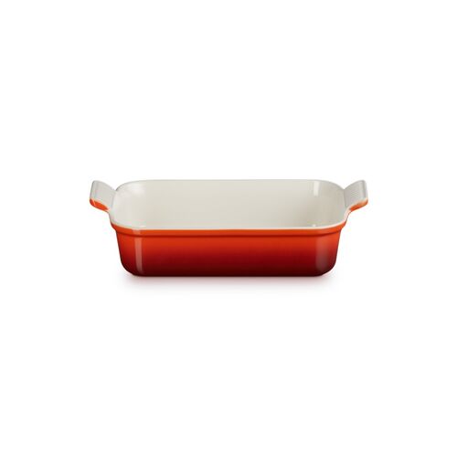 Le Creuset aardewerken rechthoekige ovenschaal - 26 cm / 2.3 liter - kersenrood