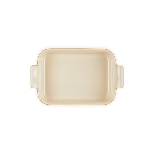 Le Creuset aardewerken rechthoekige ovenschaal - 26 cm / 2.3 liter - oranjerood