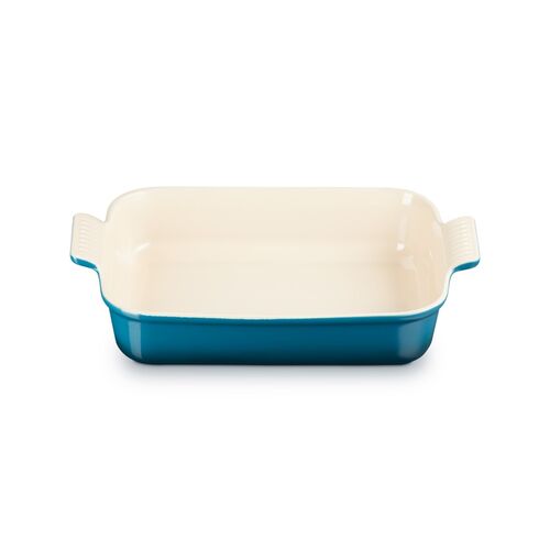 Le Creuset aardewerken rechthoekige ovenschaal - 32 cm / 4.0 liter - deep teal