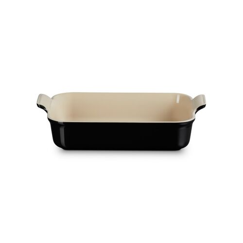 Le Creuset aardewerken rechthoekige ovenschaal - 32 cm / 4.0 liter - ebbenzwart