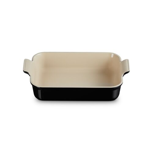 Le Creuset aardewerken rechthoekige ovenschaal - 32 cm / 4.0 liter - ebbenzwart