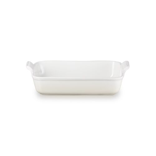Le Creuset aardewerken rechthoekige ovenschaal - 32 cm / 4.0 liter - meringue