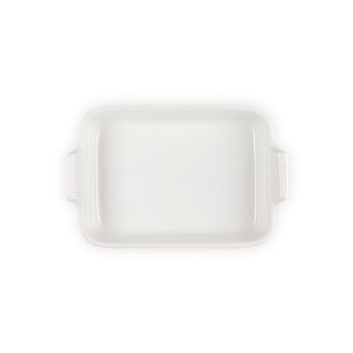 Le Creuset aardewerken rechthoekige ovenschaal - 32 cm / 4.0 liter - meringue