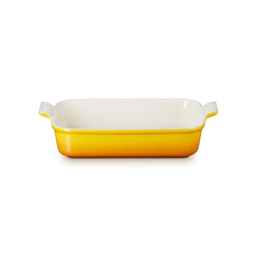 Le Creuset aardewerken rechthoekige ovenschaal - 32 cm / 3.8 liter - nectar