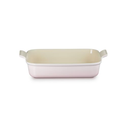 Le Creuset aardewerken rechthoekige ovenschaal - 32 cm / 4.0 liter - shell pink