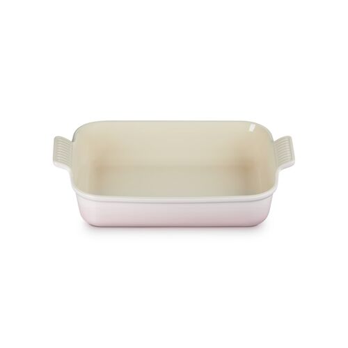 Le Creuset aardewerken rechthoekige ovenschaal - 32 cm / 4.0 liter - shell pink