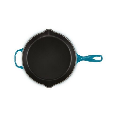Le Creuset gietijzeren hoge skillet - 26 cm / 2 liter - deep teal