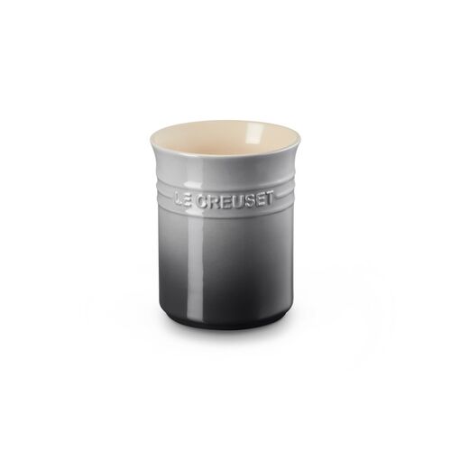 Le Creuset aardewerken spatelpot - ebbenzwart