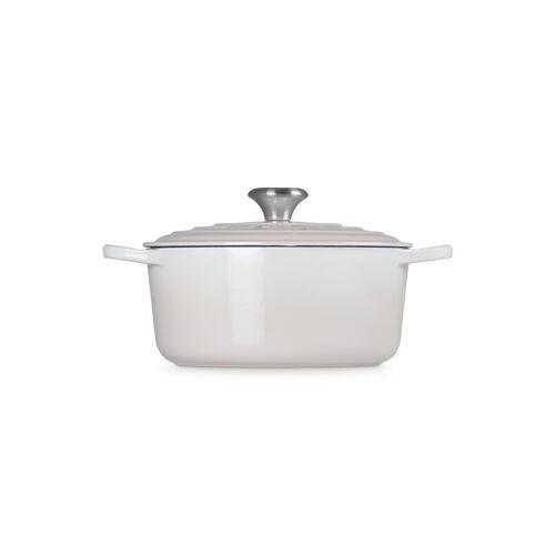 Le Creuset gietijzeren ronde braadpan 24 cm / 4.2 liter - meringue