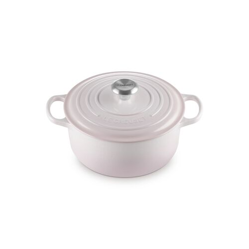 Le Creuset gietijzeren ronde braadpan 24 cm / 4.2 liter - shell pink