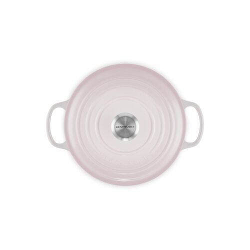 Le Creuset gietijzeren ronde braadpan 24 cm / 4.2 liter - shell pink