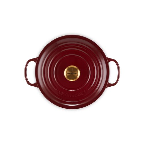 Le Creuset gietijzeren ronde braadpan 18 cm / 1.8 liter - kersenrood