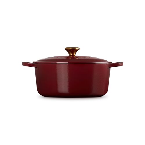 Le Creuset gietijzeren ronde braadpan 18 cm / 1.8 liter - kersenrood
