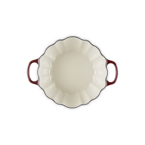 Le Creuset gietijzeren pompoen braad- stoofpan 24cm - oranjerood