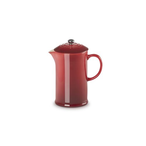 Le Creuset aardewerken cafetière - kersenrood