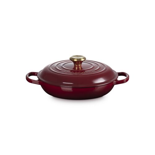 Le Creuset gietijzeren campagnard 26 cm / 2.2 liter - shell pink