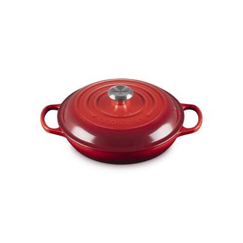 Le Creuset gietijzeren campagnard 30 cm / 3.5 liter - kersenrood [CLONE]