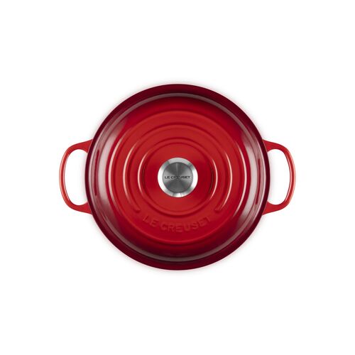 Le Creuset gietijzeren campagnard 30 cm / 3.5 liter - kersenrood [CLONE]