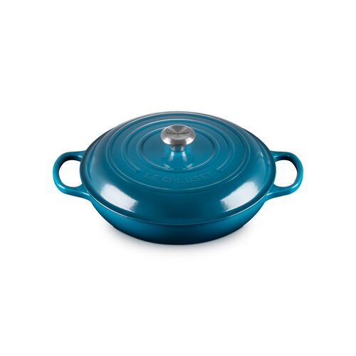 Le Creuset gietijzeren campagnard 26 cm / 2.2 liter - shell pink