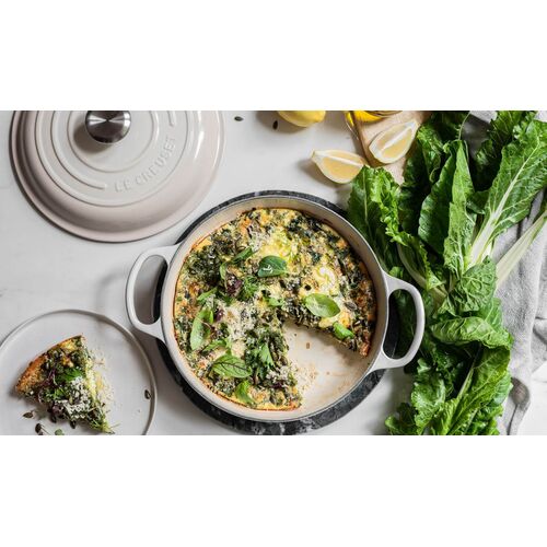 Le Creuset gietijzeren campagnard 26 cm / 2.2 liter - shell pink