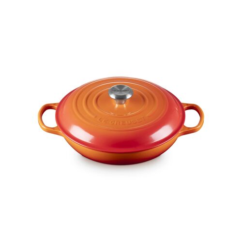 Le Creuset gietijzeren campagnard 26 cm / 2.2 liter - shell pink