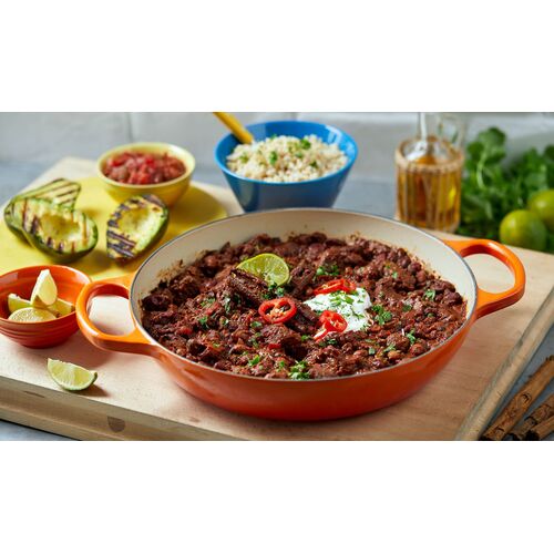 Le Creuset gietijzeren campagnard 26 cm / 2.2 liter - shell pink