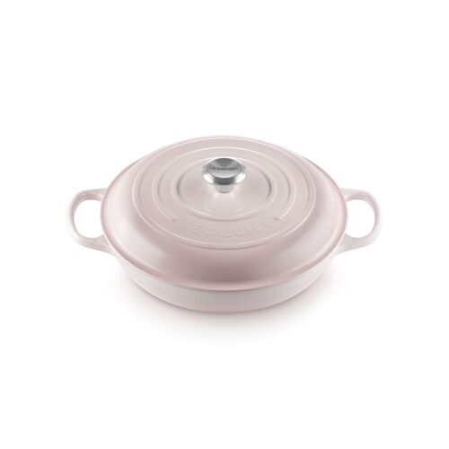Le Creuset gietijzeren campagnard 26 cm / 2.2 liter - shell pink